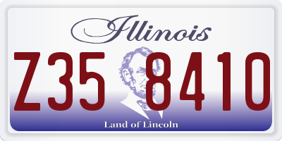 IL license plate Z358410