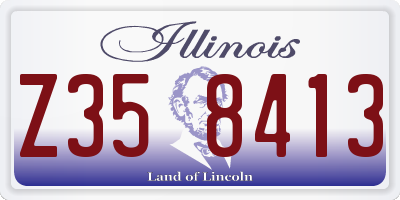 IL license plate Z358413