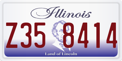 IL license plate Z358414