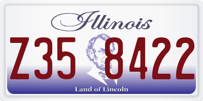 IL license plate Z358422