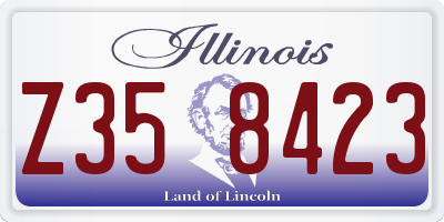 IL license plate Z358423