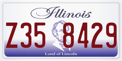 IL license plate Z358429