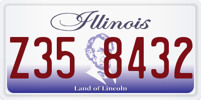 IL license plate Z358432