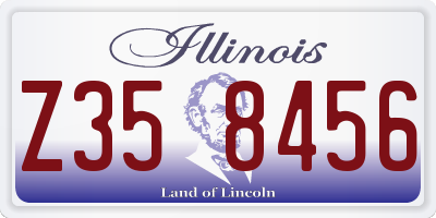 IL license plate Z358456