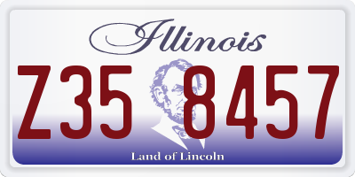 IL license plate Z358457