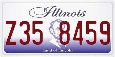 IL license plate Z358459