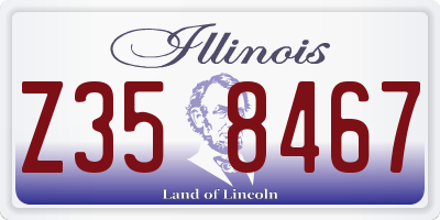 IL license plate Z358467