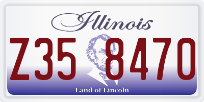 IL license plate Z358470