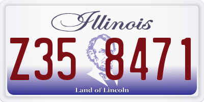 IL license plate Z358471