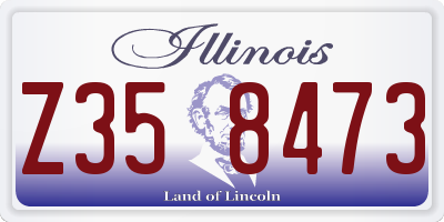 IL license plate Z358473