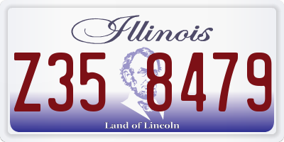 IL license plate Z358479
