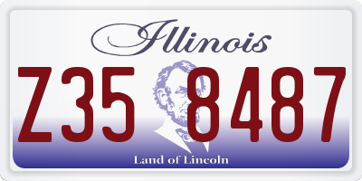 IL license plate Z358487