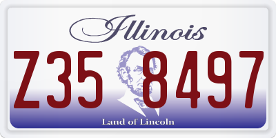 IL license plate Z358497