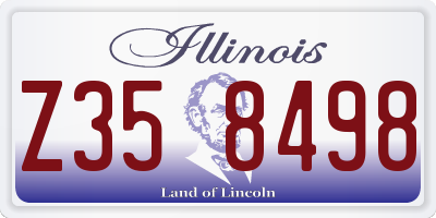 IL license plate Z358498