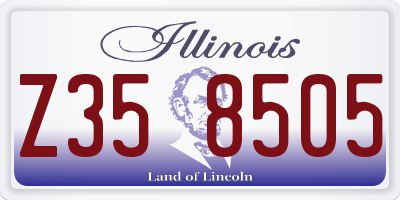 IL license plate Z358505
