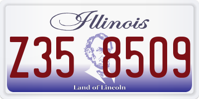 IL license plate Z358509