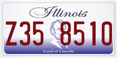 IL license plate Z358510