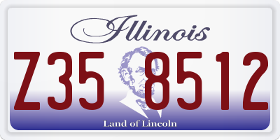 IL license plate Z358512