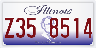 IL license plate Z358514