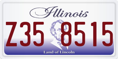 IL license plate Z358515