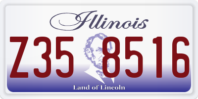 IL license plate Z358516