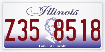 IL license plate Z358518