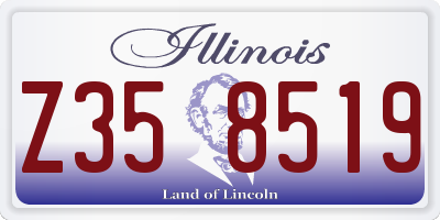 IL license plate Z358519