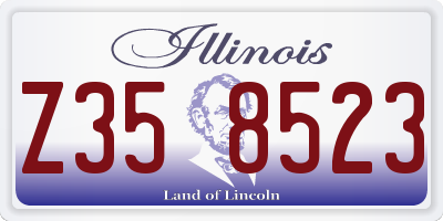 IL license plate Z358523