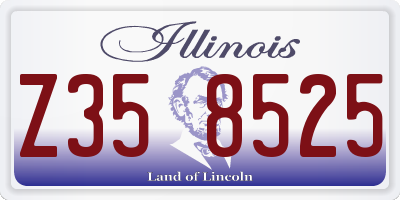 IL license plate Z358525