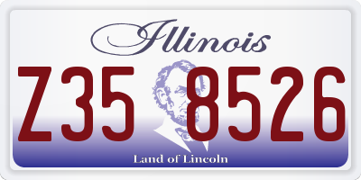 IL license plate Z358526
