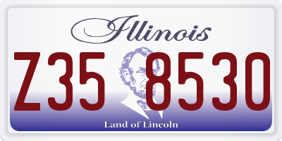 IL license plate Z358530