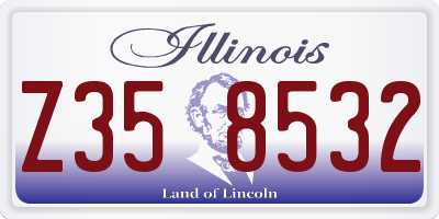 IL license plate Z358532