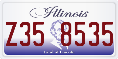 IL license plate Z358535