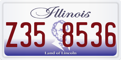 IL license plate Z358536