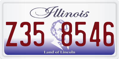 IL license plate Z358546