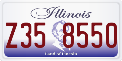 IL license plate Z358550