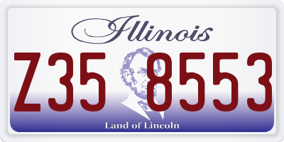IL license plate Z358553