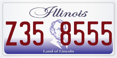 IL license plate Z358555