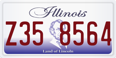 IL license plate Z358564