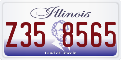 IL license plate Z358565