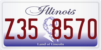 IL license plate Z358570