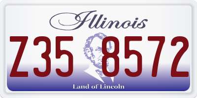 IL license plate Z358572