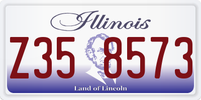 IL license plate Z358573