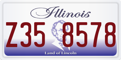 IL license plate Z358578