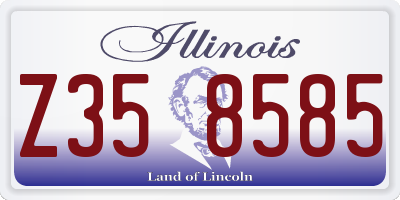 IL license plate Z358585