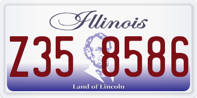 IL license plate Z358586