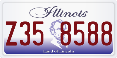 IL license plate Z358588