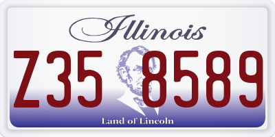 IL license plate Z358589