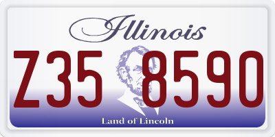 IL license plate Z358590