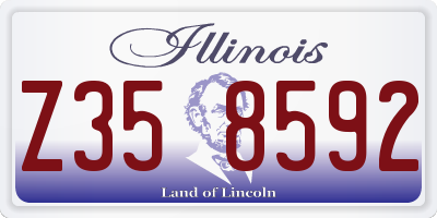 IL license plate Z358592